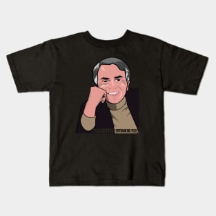 Carl Sagan Cartoon Kids T-Shirt